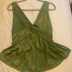 House of Harlow x Revolve Green blouse